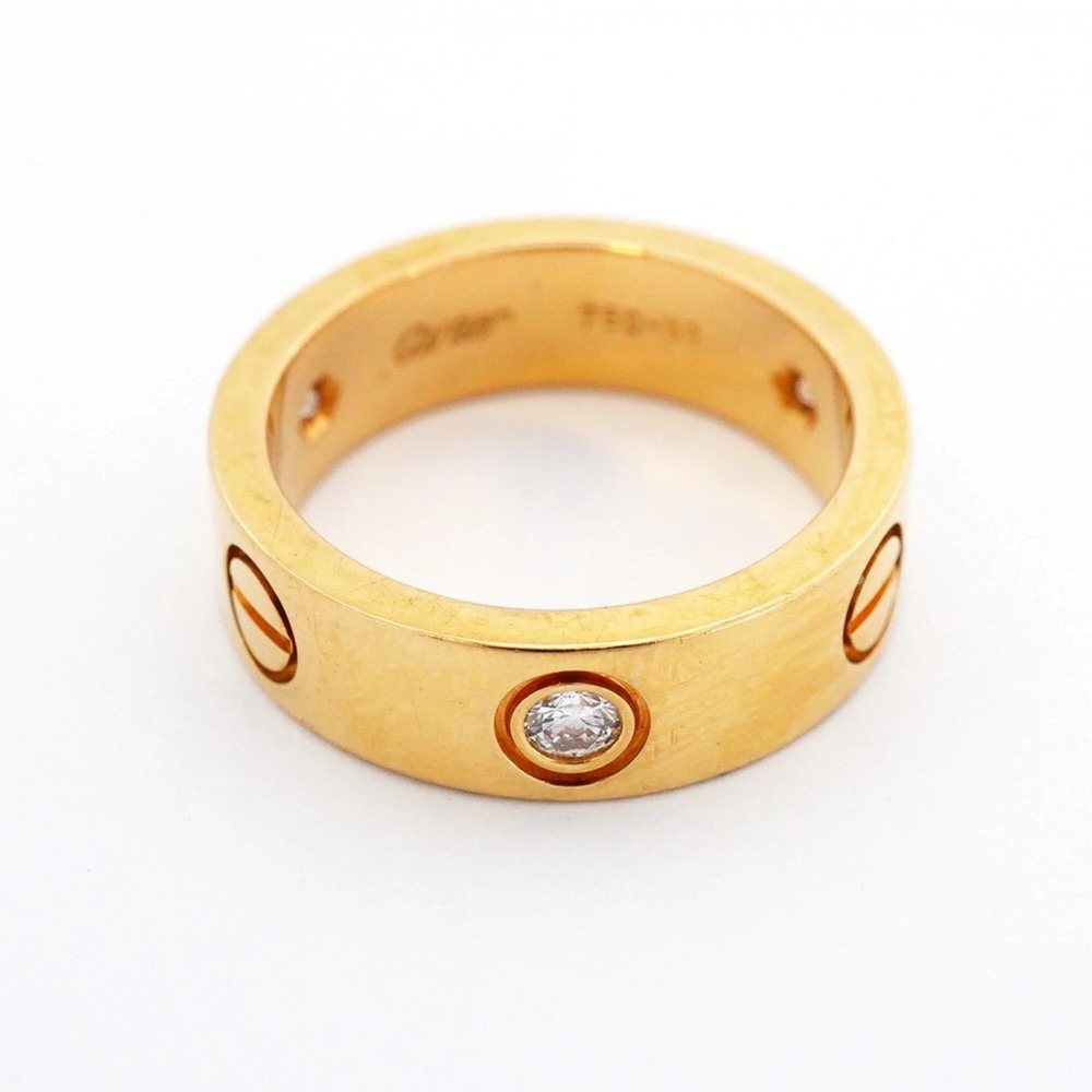 CARTIER Authentic 18k Gold Diamond Love Ring - Picture 9 of 9